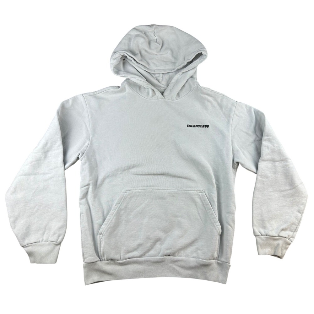 Talentless Hoodie Women M Blue Covid Please Wash Your Hands Graphic Cotton USA‎